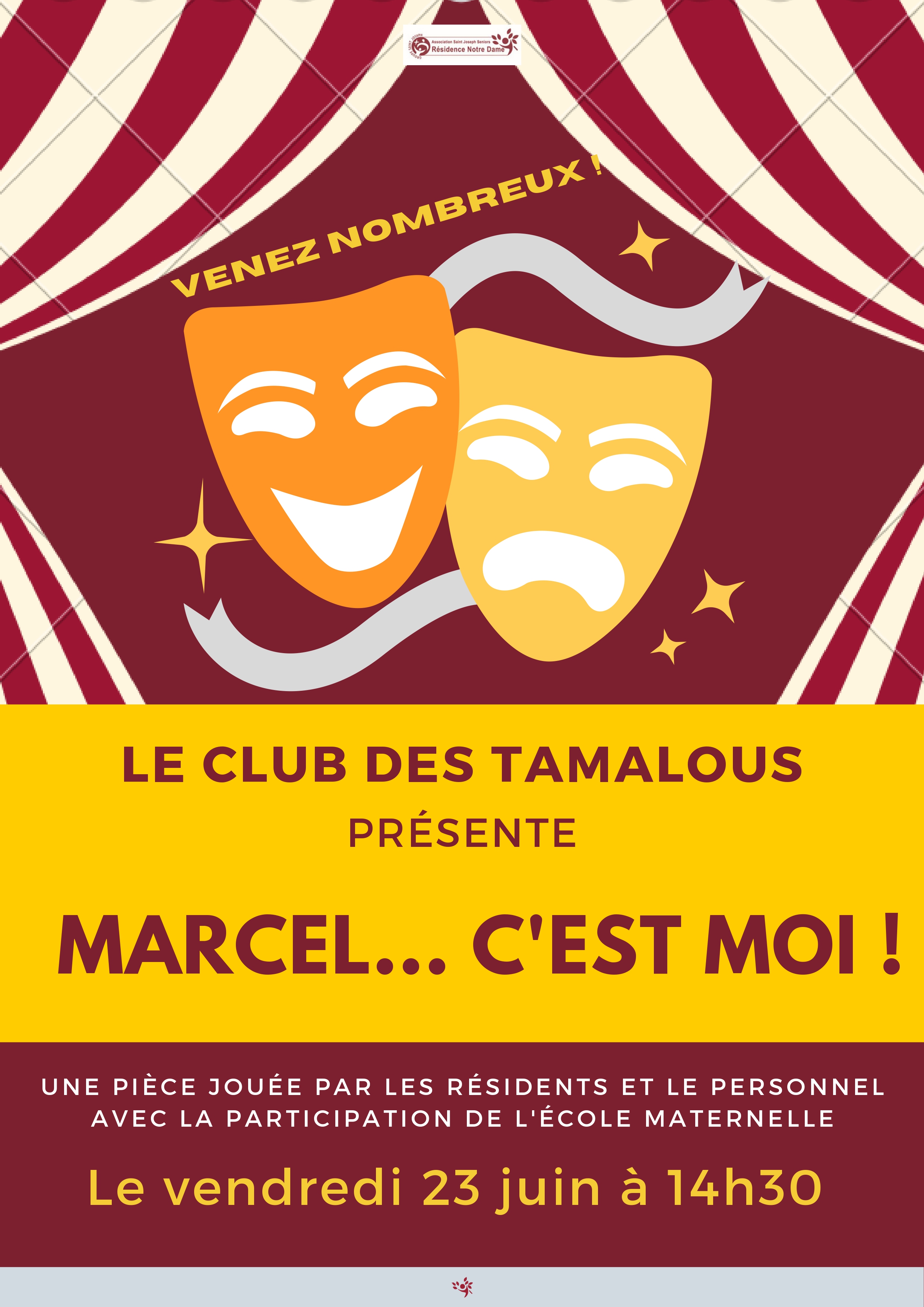 Invitation au théâtre, venez nombreux!